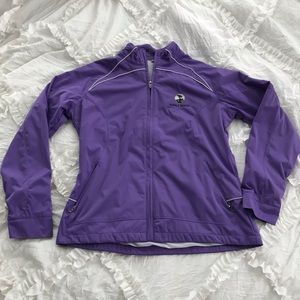 Purple Pebble Beach Zip Up Windbreaker!